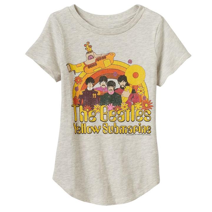 Girls 4-10 Jumping Beans&reg; The Beatles Yellow Submarine Graphic Tee, Girl's, Size: 8, Beige Oth