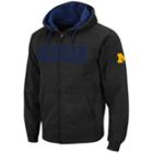 Men's Michigan Wolverines Full-zip Fleece Hoodie, Size: Large, Med Grey