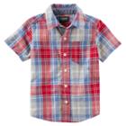 Boys 4-12 Oshkosh B'gosh&reg; Short Sleeve Button-front Shirt, Boy's, Size: 10, Ovrfl Oth