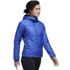 Women's Adidas Outdoor Bts Hooded Midweight Jacket, Size: Medium, Med Blue
