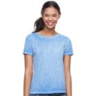 Juniors' Mudd&reg; Crewneck Short Sleeve Tee, Teens, Size: Medium, Dark Blue