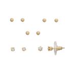 Lc Lauren Conrad Simulated Crystal Nickel Free Stud Earring Set, Women's, Gold