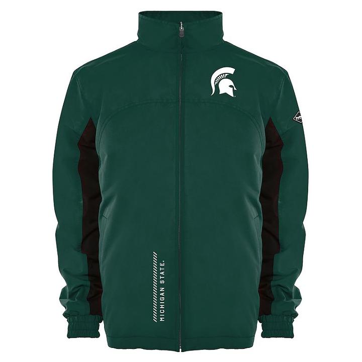 Men's Franchise Club Michigan State Spartans Alpine Reversible Jacket, Size: Medium, Dark Green