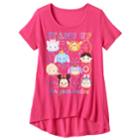 Disney's Tsum Tsum Dumbo, Tigger & Minnie Mouse Girls 7-16 Stand Up For Your Besties Tee, Size: Small, Brt Pink