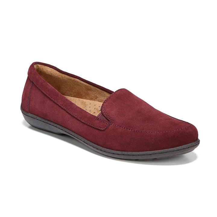 Naturalsoul By Naturalizer Kacy Women's Leather Flats, Size: Medium (8.5), Red
