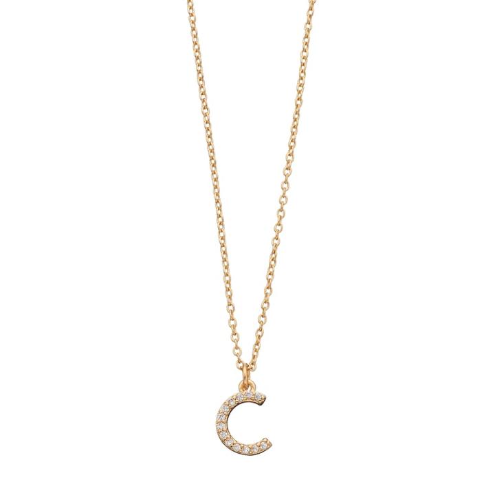 Lc Lauren Conrad Pave Monogram Pendant Necklace, Women's, Gold
