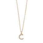 Lc Lauren Conrad Pave Monogram Pendant Necklace, Women's, Gold
