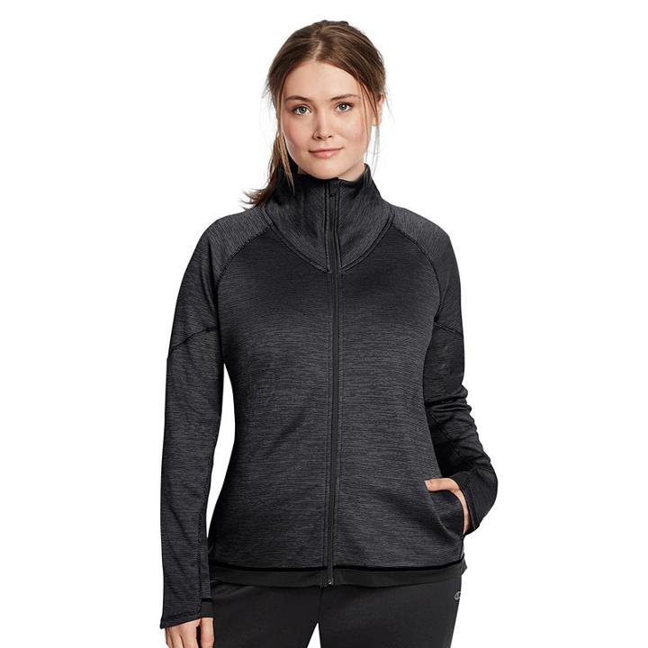 Plus Size Champion Tech Fleece Full Zip Jacket, Women's, Size: 1xl, Black