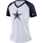 Women's Nike Dallas Cowboys Fan Tee, Size: Large, White