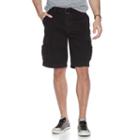 Men's Unionbay Cargo Shorts, Size: 38, Black