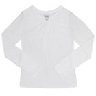 Girls 7-16 & Plus Size French Toast Long Sleeve V-neck Tee, Size: Xl, White