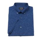 Men's Apt. 9&reg; Slim-fit Stretch Button-down Collar Dress Shirt, Size: L 16.5-17, Blue (navy)