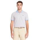 Men's Izod Sportflex Classic-fit Feeder-striped Stretch Performance Polo, Size: Medium, Drk Orange