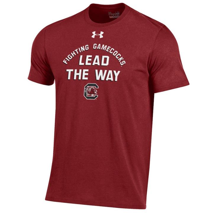 Men's Under Armour South Carolina Gamecocks Charged Tee, Size: Small, Red