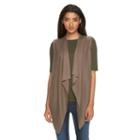 Women's Apt. 9&reg; Ribbed Sweater Vest, Size: Xs, Med Brown