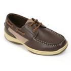 Deer Stags Jay Boys' Boat Shoes, Size: 4.5 Med, Brown
