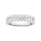 Platinum 1 Carat T.w. Igl Certified Diamond Pave Wedding Band, Women's, Size: 6, White