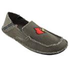 Men's Louisville Cardinals Cazulle Canvas Loafers, Size: 12, Brown