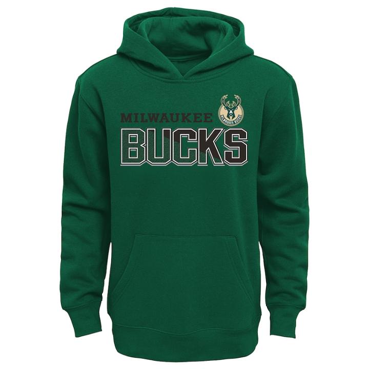 Boys 4-7 Milwaukee Bucks Promo Hoodie, Size: L 7, Green Oth