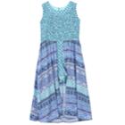 Girls 7-16 Speechless Smocked Patterned Maxi Romper, Size: 10, Turquoise/blue (turq/aqua)
