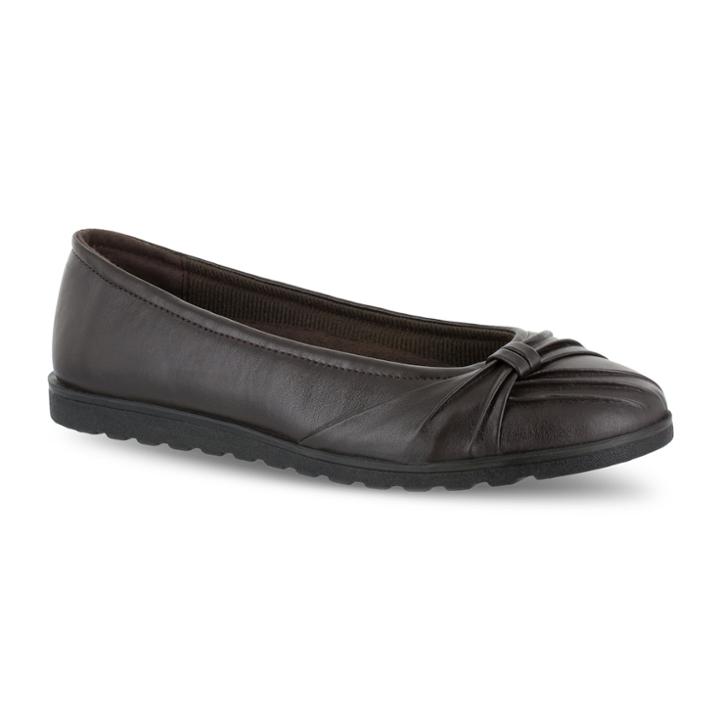Easy Street Giddy Ii Women's Ballet Flats, Size: 8.5 Wide, Brown