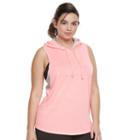 Juniors' Plus Size So&reg; Heathered Sleeveless Hoodie, Girl's, Size: 1xl, Brt Pink