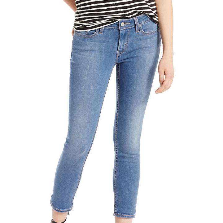 Women's Levi's&reg; 535&trade; Crop Super Skinny Jean Leggings, Size: 13/31, Med Blue