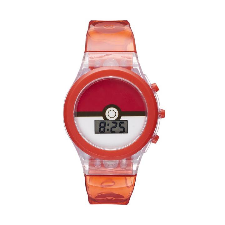 Pokmon Pokball Kids' Digital Light-up Watch, Boy's, Size: Medium, Red