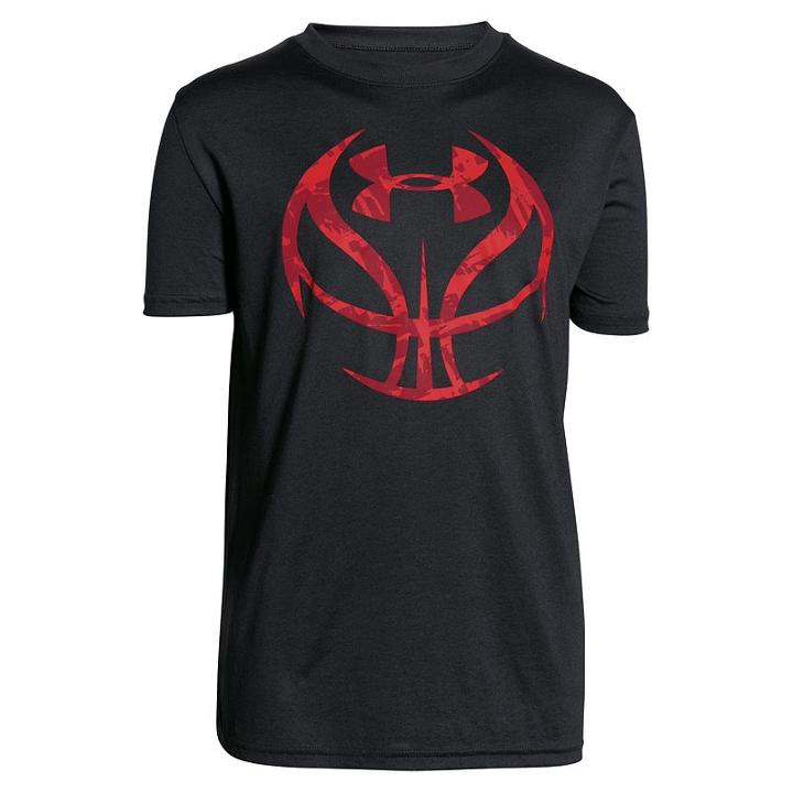 Boys 8-20 Under Armour Basketball Icon Tee, Boy's, Size: Medium, Black