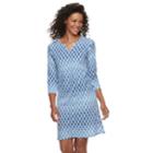 Caribbean Joe Tropical Shirtdress - Women's, Size: Xl, Blue Other