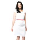Women's Ile New York Solid A-line Dress, Size: 12, White