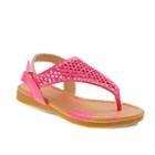 Petalia Toddler Girls' Cutout Slingback Sandals, Girl's, Size: 10 T, Brt Pink