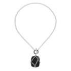 Napier Banded Stone Toggle Necklace, Women's, Black