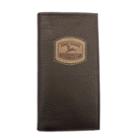 John Deere Leather Checkbook Wallet - Men, Brown