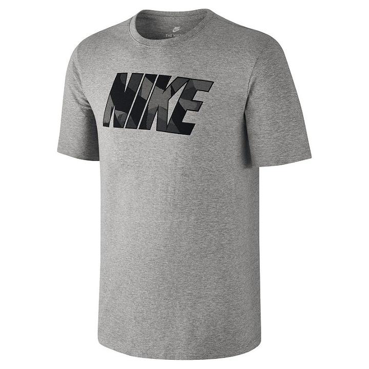 Men's Nike Logo Tee, Size: Medium, Grey Other