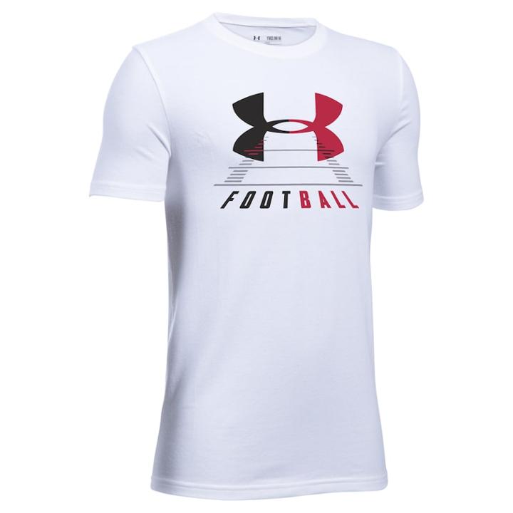 Boys 8-20 Under Armour Tee Kickoff Tee, Size: Small, White