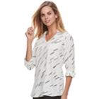 Women's Apt. 9&reg; High-low Hem Popover Tunic, Size: Medium, Natural