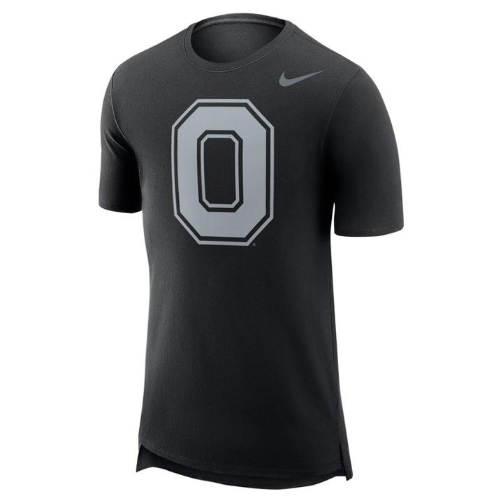 Men's Nike Ohio State Buckeyes Enzyme Droptail Tee, Size: Large, Black