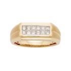 Men's 14k Gold Igl Certified 1/2 Carat T.w. Diamond Wedding Band, Size: 13, White