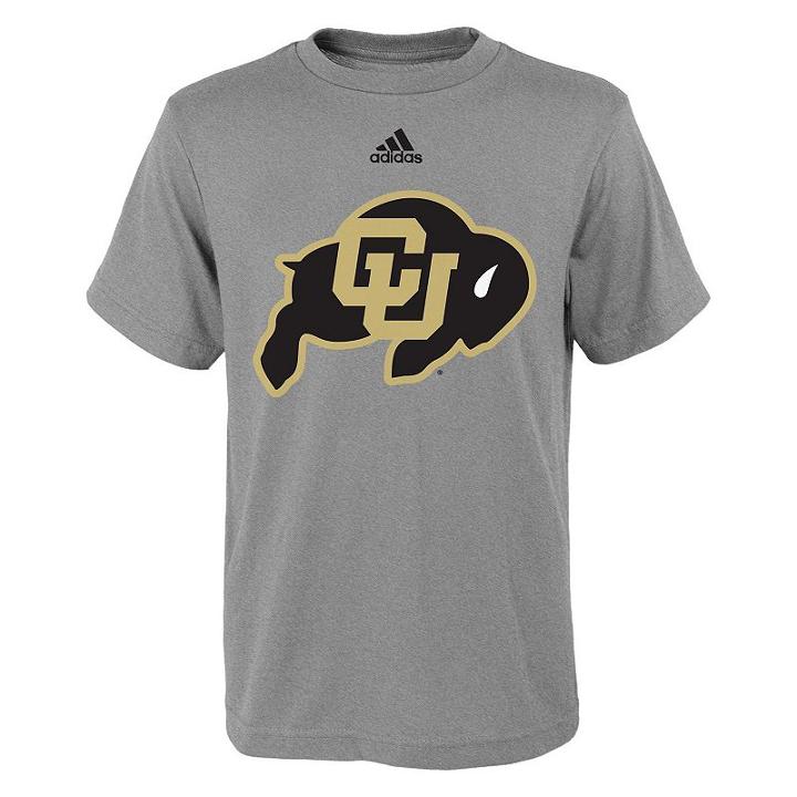 Boys 8-20 Adidas Colorado Buffaloes Primary Logo Tee, Boy's, Size: M(10-12), Grey Other