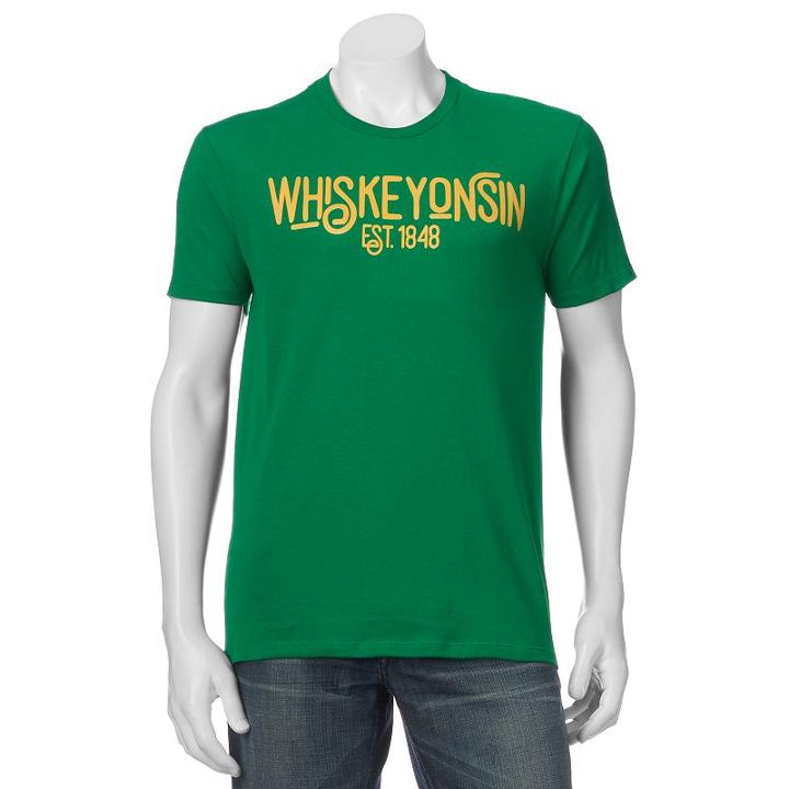 Men's Whiskeyonsin Tee, Size: Xl, Brt Green