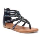 So&reg; Wasabi Girls' Sandals, Girl's, Size: 4, Black