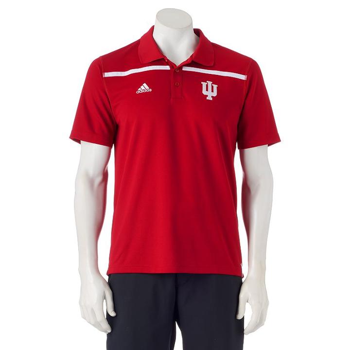 Men's Adidas Indiana Hoosiers Sideline Coaches Polo, Size: Medium, Red