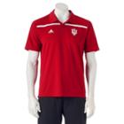 Men's Adidas Indiana Hoosiers Sideline Coaches Polo, Size: Medium, Red
