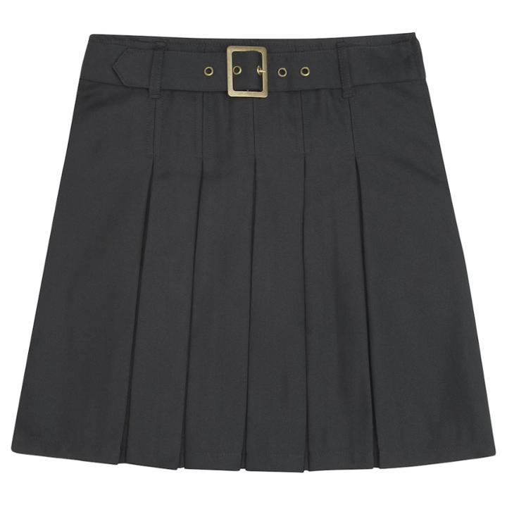 Girls 4-20 & Plus Size French Toast School Uniform Belt Pleated Skort, Size: 5, Black