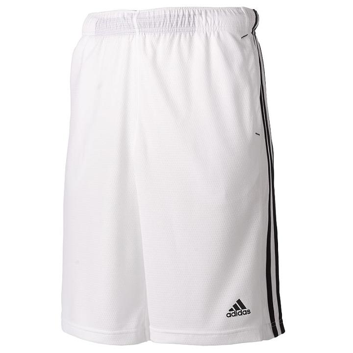 Big & Tall Adidas Essential Climalite Performance Shorts, Men's, Size: M Tall, White