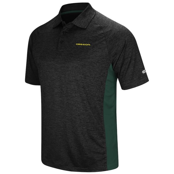 Men's Colosseum Oregon Ducks Wedge Polo, Size: Large, Med Grey