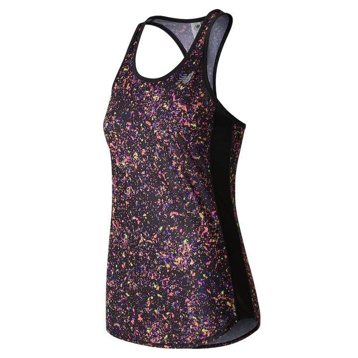 Women's New Balance Printed Accelerate Tank, Size: Medium, Oxford