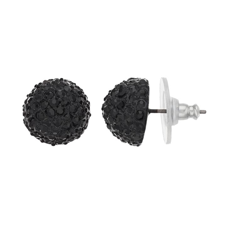 Simply Vera Vera Wang Black Fireball Stud Earrings, Women's