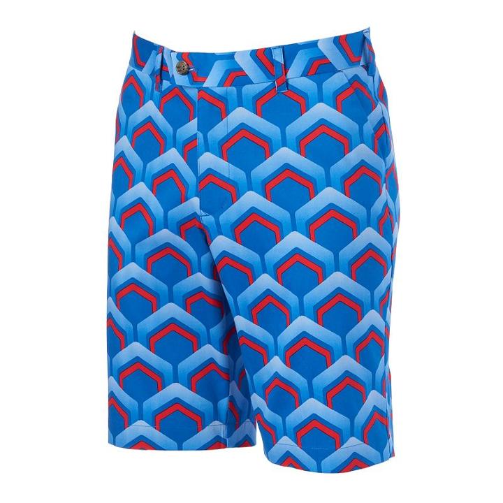 Men's Loudmouth Lounge Lizard Classic-fit Golf Shorts, Size: 32, Blue (navy)